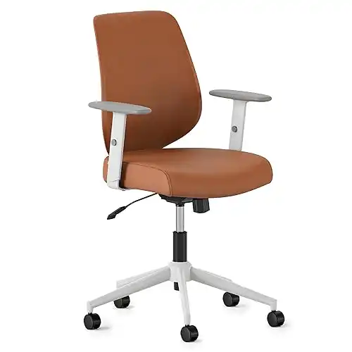 Branch Daily Vegan Leather Office Chair with Swivel Lumbar Rest