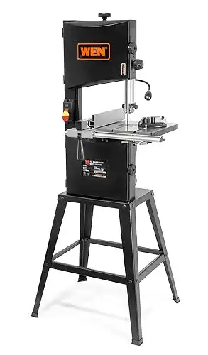 WEN 10-Inch Band Saw with Stand Two-Speed Black