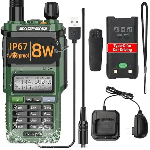 Baofeng UV-9R Pro 8W Long Range Dual Band Ham Radio