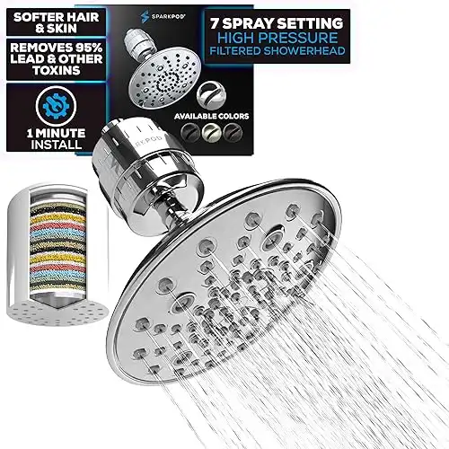 SparkPod Luxury Filtered Shower Head Set 23 Stage