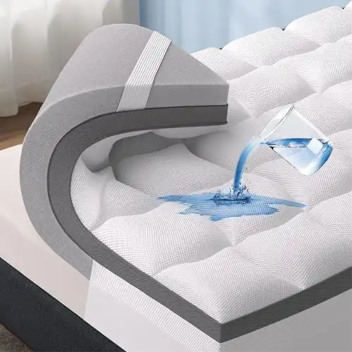 Bedsure Queen 4.5 Inch Memory Foam Mattress Topper