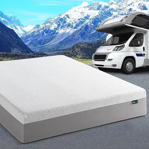 Zinus 10 Inch Ultima RV Memory Foam Mattress Short Queen