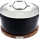 All-Clad Cast Iron Enameled Dutch Oven 6 Quart Black