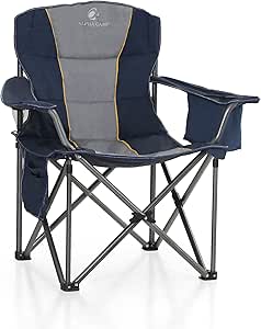 Alpha Camp Folding Camping Chair Heavy Duty 450 LBS