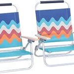 Alpha Camp Low Beach Camping Chair with Cooler Bag