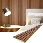 Art3d Slat Wall Panels WPC Soundproof 3D 8-Pack