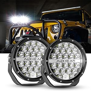 Auxbeam 7 Inch LED Round Driving Light 240W 24000 Lumens