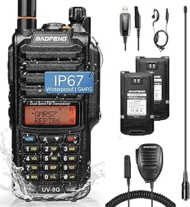 Baofeng UV-9G GMRS Handheld Radio Waterproof IP67 Dual Band