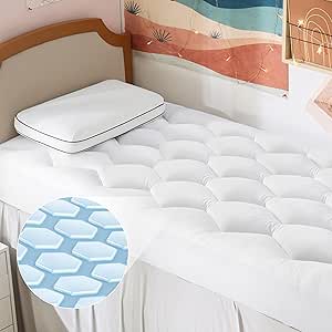 Bedsure Breescape Twin XL Quilted Mattress Pad Cooling Topper