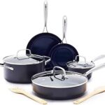 Blue Diamond Hard Anodized Ceramic Nonstick 10 Piece Cookware Set