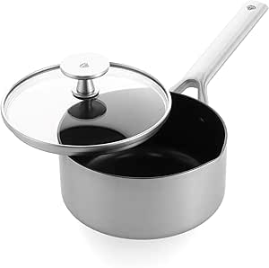 Blue Diamond Tri-Ply Stainless Steel Nonstick Saucepan 1.6 QT