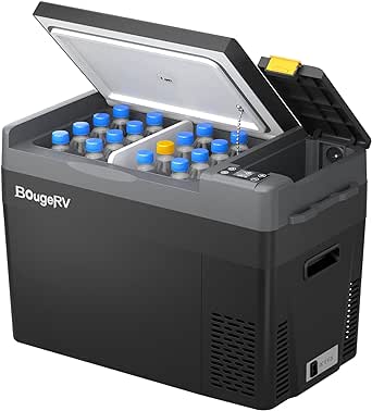 BougeRV 12 Volt Refrigerator Portable Freezer 30 Quart