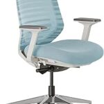 Branch Ergonomic Chair Adjustable Lumbar Support Light Blue