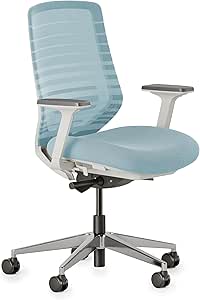 Branch Ergonomic Chair Adjustable Lumbar Support Light Blue