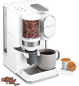 Cuisinart Grind & Brew Single-Serve Coffeemaker White