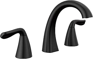 Delta Faucet Arvo Widespread Bathroom Faucet Matte Black