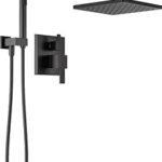 Delta Faucet Modern Raincan 2-Setting Square Shower System