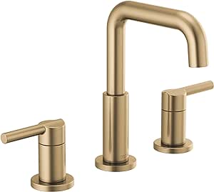 Delta Faucet Nicoli Widespread Bathroom Faucet Champagne Bronze