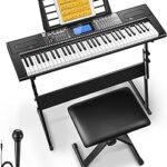 Donner 61 Key Electric Piano Kit with Stand Stool Mic