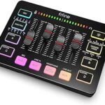 Fifine Gaming Audio Mixer RGB PC XLR Interface