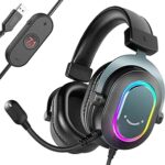 Fifine Gaming Headset 7.1 Surround Sound USB