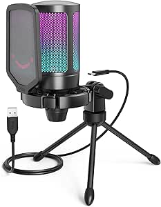Fifine Gaming USB Microphone for PC PS5 Streaming