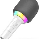 Fifine Bluetooth Karaoke Microphone Handheld with Speaker RGB