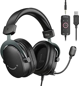 Fifine PC Gaming Headset USB 7.1 Surround Sound