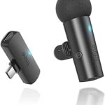 Fifine Wireless Lavalier Microphone for iPhone Android Tablet