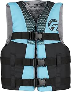 Full Throttle Teen Nylon Life Jacket Aqua