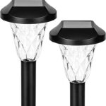 Gigalumi Solar Outdoor Waterproof Pathway Lights 2 Pack