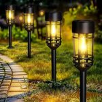 Gigalumi Solar Pathway Lights 10 Pack Outdoor Waterproof