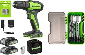 Greenworks 24V Brushless Cordless Drill Kit