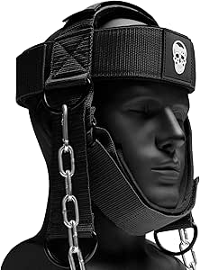 Gymreapers Neck Harness Neck Trainer with 29” Chain