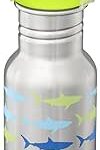 Klean Kanteen Sharks Classic Kids Sippy Bottle 12oz