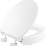 Kohler Hyten Elevated Quiet-Close Round Toilet Seat White