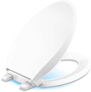 Kohler Cachet Nightlight Elongated Toilet Seat White