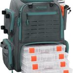 KastKing Bait Boss Pro Fishing Tackle Backpack with Rod Holders