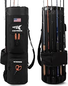 KastKing Karryall Fishing Rod Bag 81L Water-resistant Holds 6 Rods