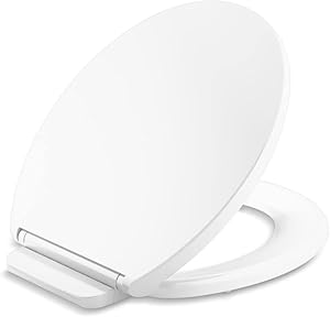 Kohler Glissade ReadyLatch Quiet Close Round Toilet Seat White