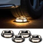 Lutec Solar Driveway Deck Dock Marker Lights 4 Pack