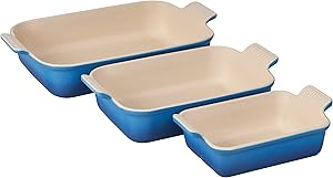 Le Creuset Stoneware Heritage Rectangular Dishes Set Marseille