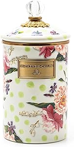 Mackenzie-Childs Wildflowers Enamel Canister Large Floral Kitchen Storage