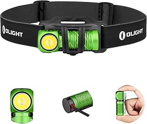 Olight Perun 2 Mini Headlamp 1100 Lumens Rechargeable Lime Green