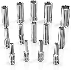 Olsa Tools Metric Socket Set 14pc 1/4-Inch Drive