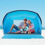 OutdoorMaster Beach Tent UPF 50+ Sun Shelter Family Size