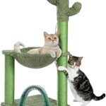 PAWZ Road Cactus Cat Tree 33 Inch with Self Groomer