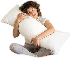 Pharmedoc Pregnancy Body Pillow Memory Foam Air White