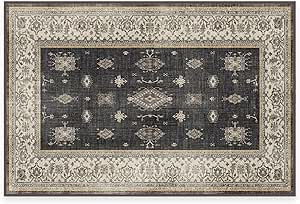 Ruggable Verena Vintage Washable Rug Dark Wood 2'x3'