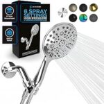 SparkPod 6 Spray High Pressure Hand Held Shower Head Set